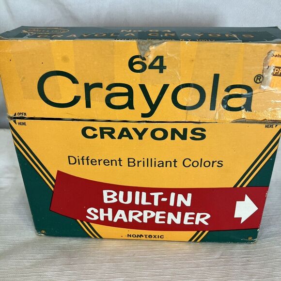 X2 Vtg Crayola Crayon Box Binney & Smith Crayons Retired Colors Incomplete - Picture 9 of 16